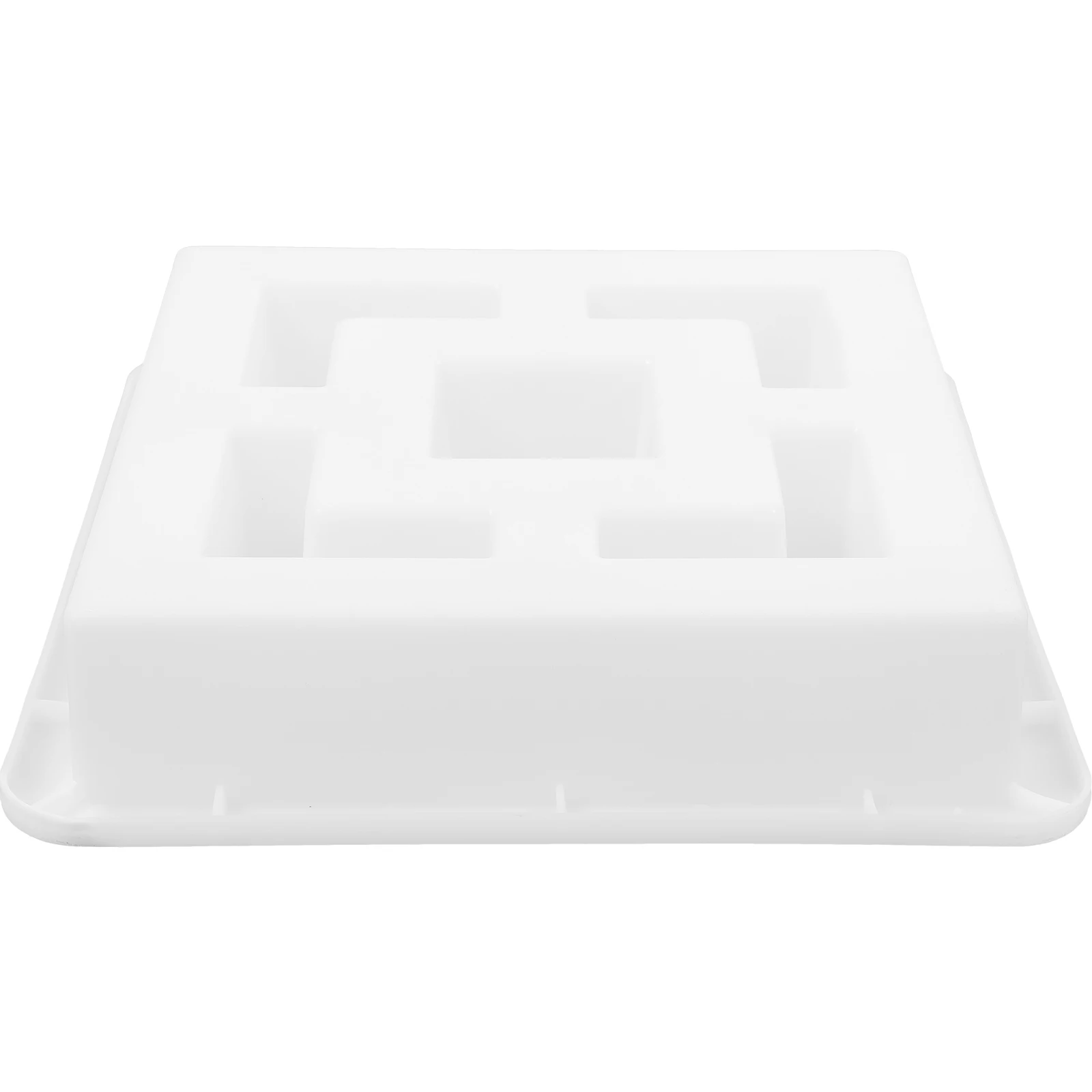 

1pcs Retro Brick Carving Mold White Stamped Lattice Window Tile Cement Concrete Forms Reusable Garden Decor DIY Tools Making