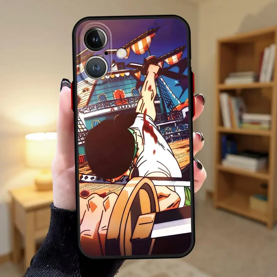Funda para iPhone XS 12 17 Air 15 Plus 16e 13 Mini 11 17 16 Pro Max 14 Funda trasera para teléfono de una pieza Luffy avanzado