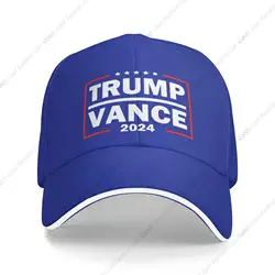 Trump Vance 2024 Baseball Cap for Men Women Dad Hats Adjustable Sandwich Trucker Vintage Sports Unisex Fashion