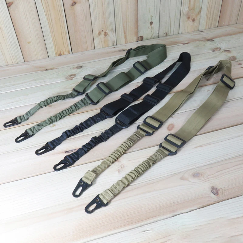 Tactical 2 Point Sling Shoulder Strap Outdoor Rifle Sling QD Metal Buckle Belt