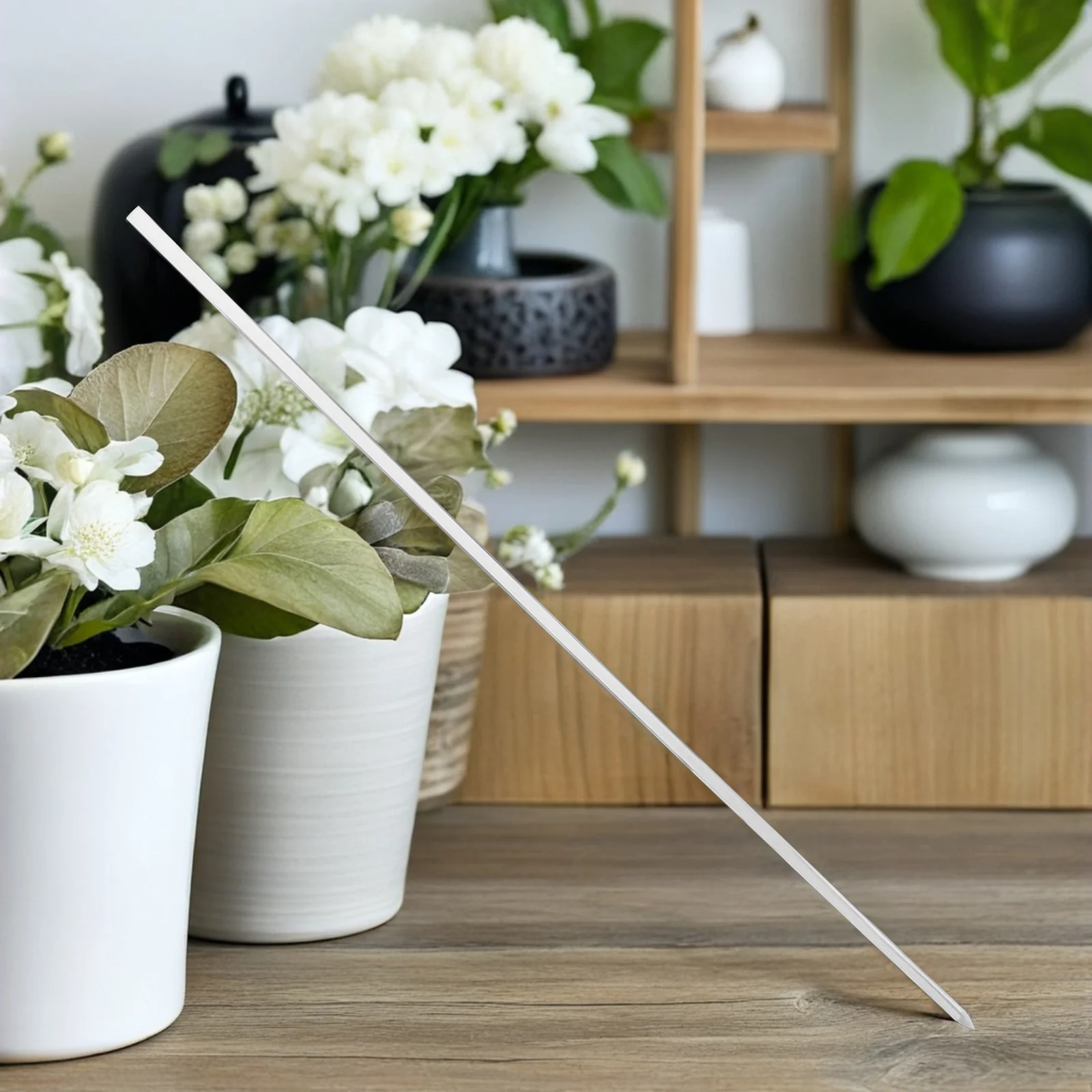 

10Pcs 40cm Clear Acrylic Plant Stakes Versatile Support Sticks for Indoor Outdoor Gardens Pots Plant Support Garden Stakes