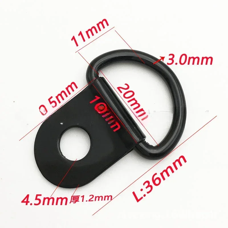 10pcs Heavy Duty Truck Bed Tie Down ancore anelli rimorchi gancio bullone di carico su acciaio nero V Shape Ring pickup accessori ferroviari