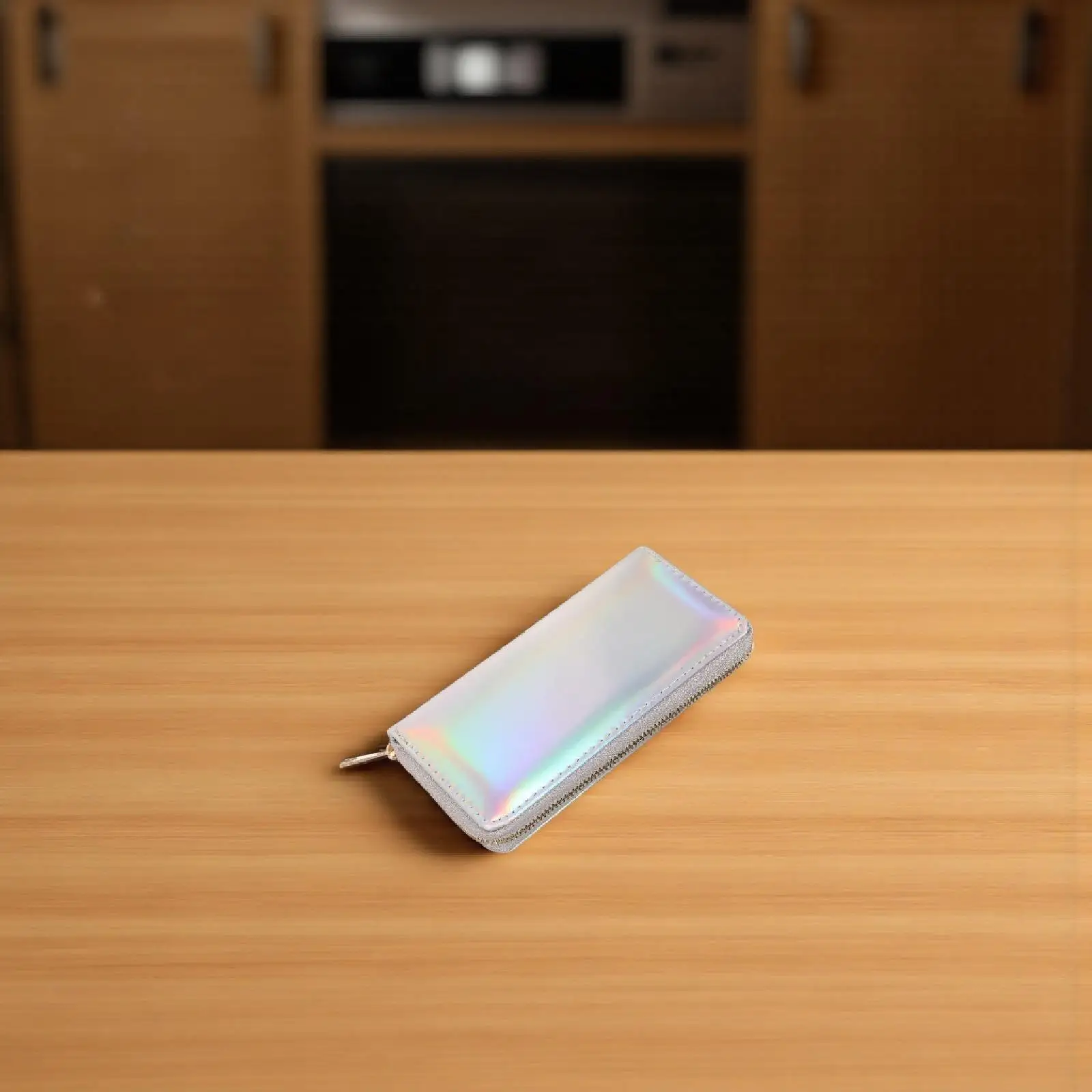 

Laser Wallet for Women Iridescent PU Coin Purse Zipper Large Capacity Clutch Bag Cellphone Holder Gift Organizer Birthday
