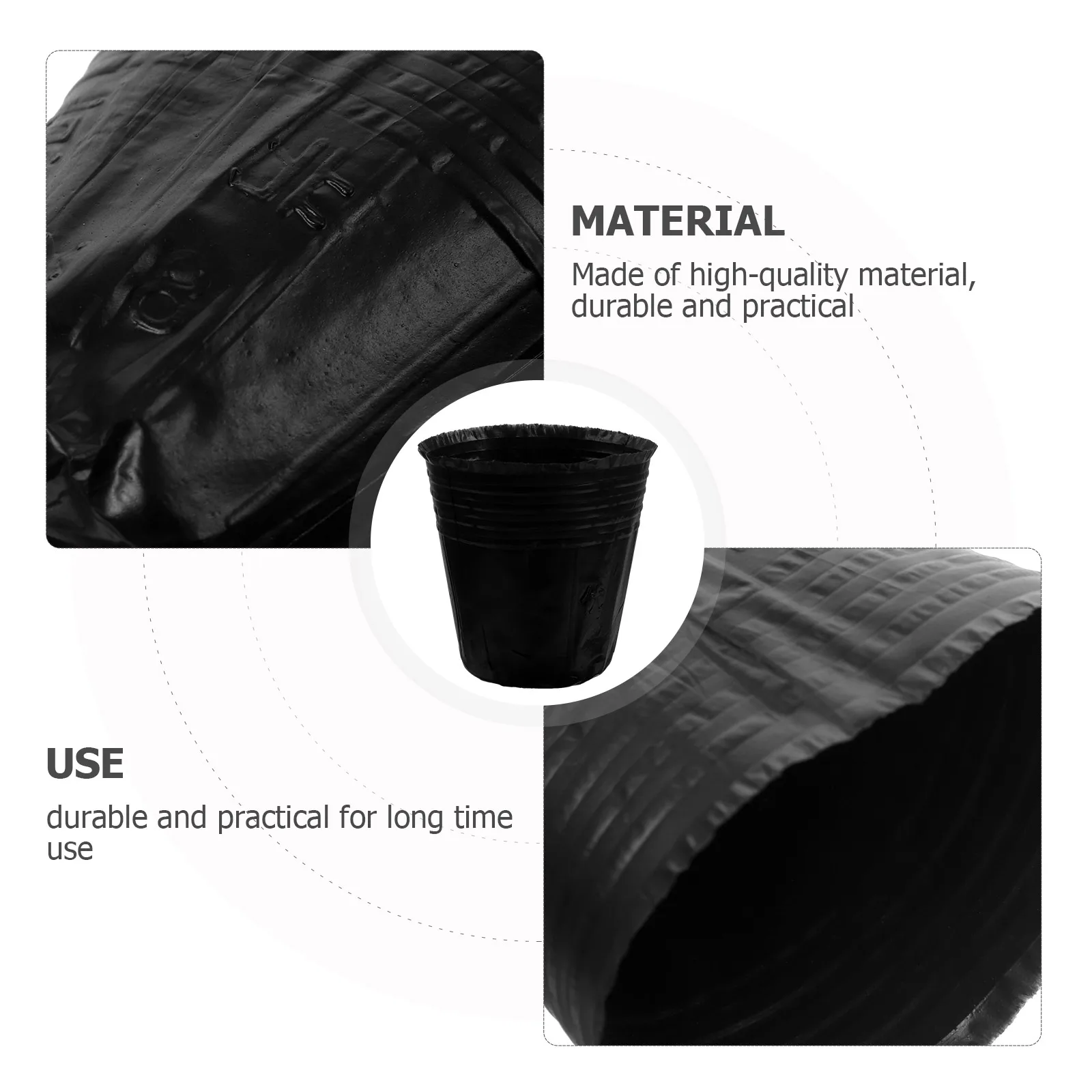 

100pcs Durable High Quality Growing Bag for Herbs Vegetables Succulents Excellent Drainage Breathable Planting Bag nutrient bag