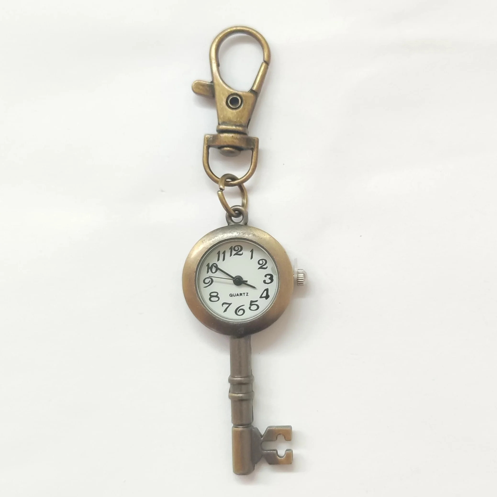 1PC Keychain Watch Vintage Pocket Watch Bronze Dream Key Quartz Pocket Watch Vintage Fine Chain Quartz Pocket Watch