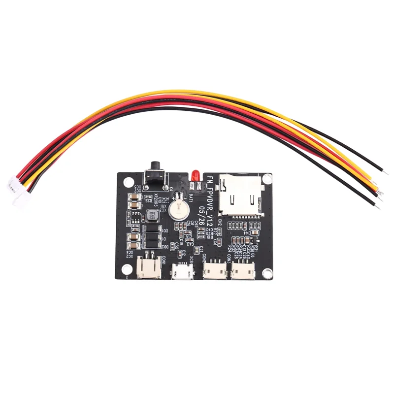 Módulo gravador de vídeo am-veículo 720p sinal av analógico cvbs entrada e saída placa dvr canal único