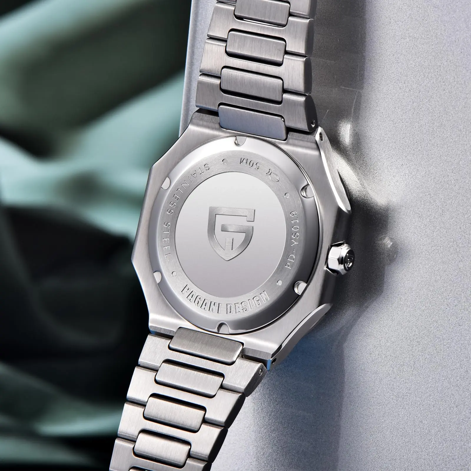 ساعة باجاني ديزاين PD-YS019 كوارتز رجالية جديدة 37 ملم، ياقوت صناعي، يابانية TMI VH31