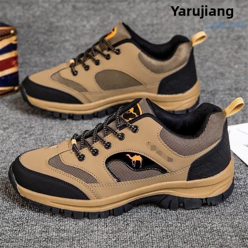 

Large Size Cross-Border Climbing Shoes Outdoor Casual Men's Mesh Upper Safety Cotton Shoes Reflective Function Workwear