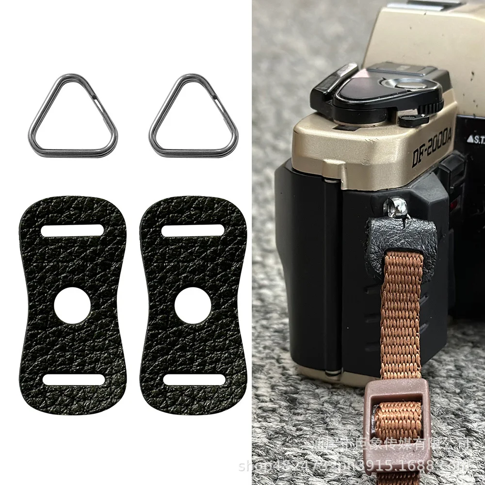 Camera Strap Adapter Ring Leather Cover Loop Scratch Resistant Pad Side Axis Buckle for Canon Nikon Sony DSLR Micro Accessories