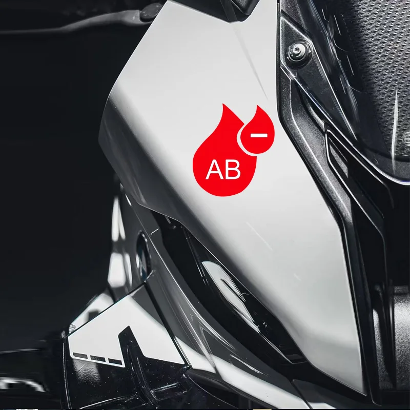 Picture 5: Blood Type Medical Alert Waterproof Vinyl Stickers For Motorcycle Helmet Car Laptop Decal
