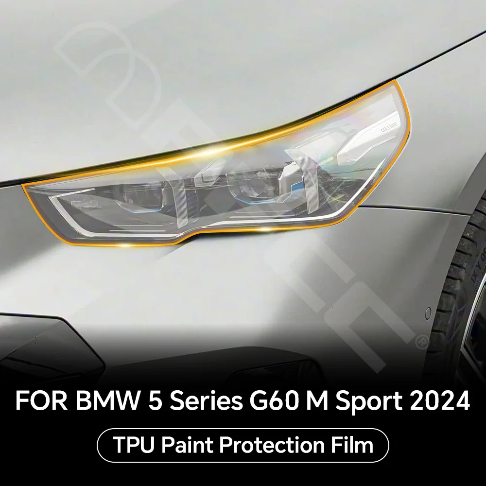 

Headlight Rearview Anti-scratch TPU Protection Film For BMW 5 Series G60 M Sport 2024 2025 Pre-cut PPF Clear Bra Invisible Cover