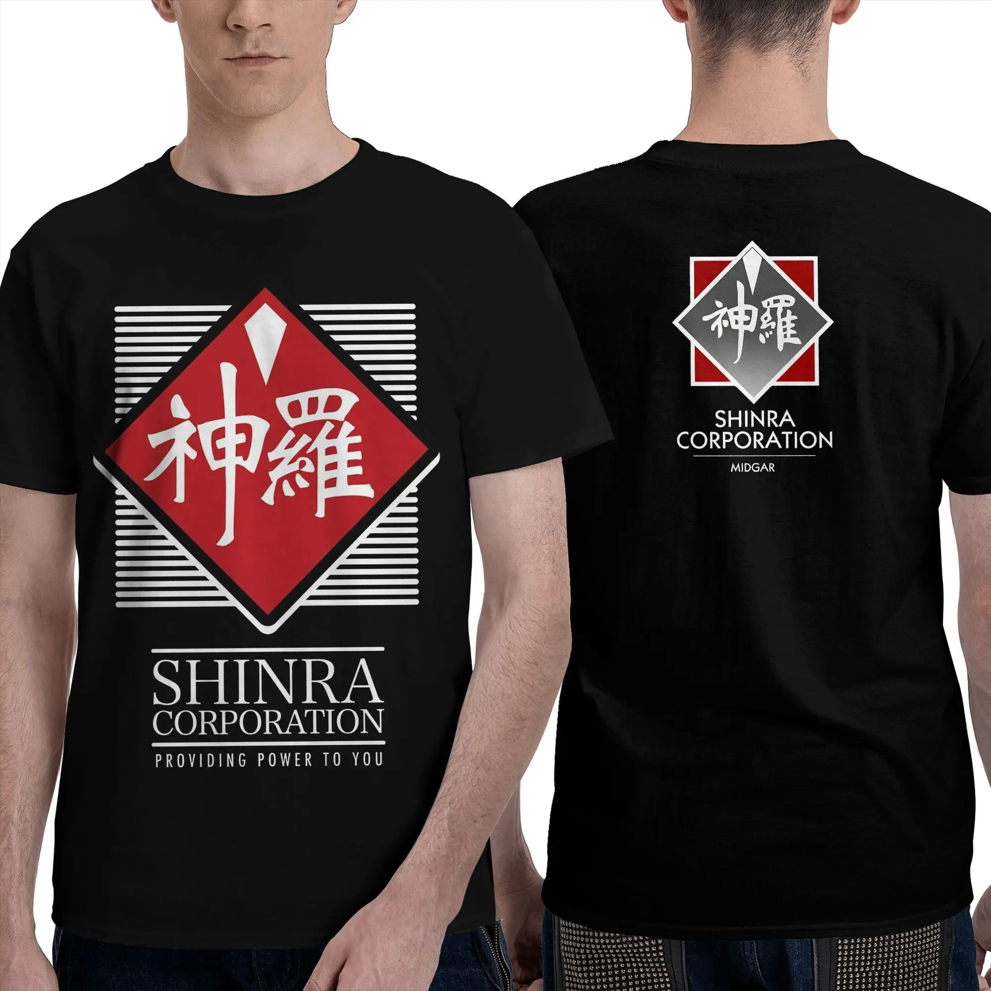 فاينل فانتسي السابع شينرا كورب تي شيرت رجل مضحك القطن الخالص تي شيرت الصيف Crewneck موضة تيز ملابس كبيرة الحجم