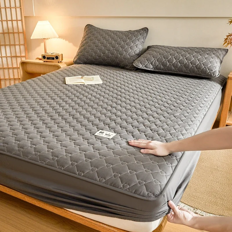 1pc Cotton Fitted Sheet (pillowcase Not Included) Thickened Mattress Protector Available in Multiple Size 90/120/135/150/180/200