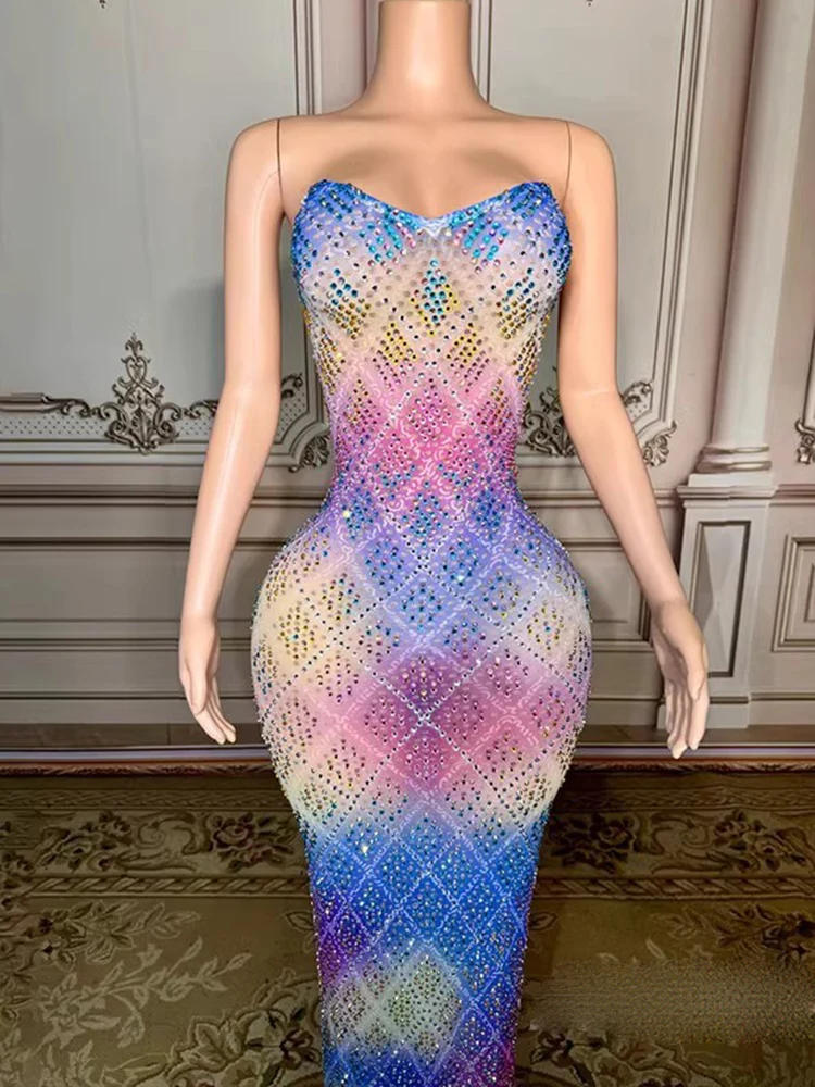 고품질 핫 스탬핑 섹시한 관점 메쉬 서스펜더 탄성 드레스 2025 새로운 패션 사용자 정의 여성 의류