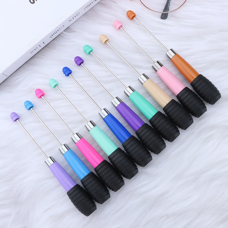 20Pcs Newest DIY Retractable Beading Pen Creative  macaron color retractable rotating beading gift ballpoint pen