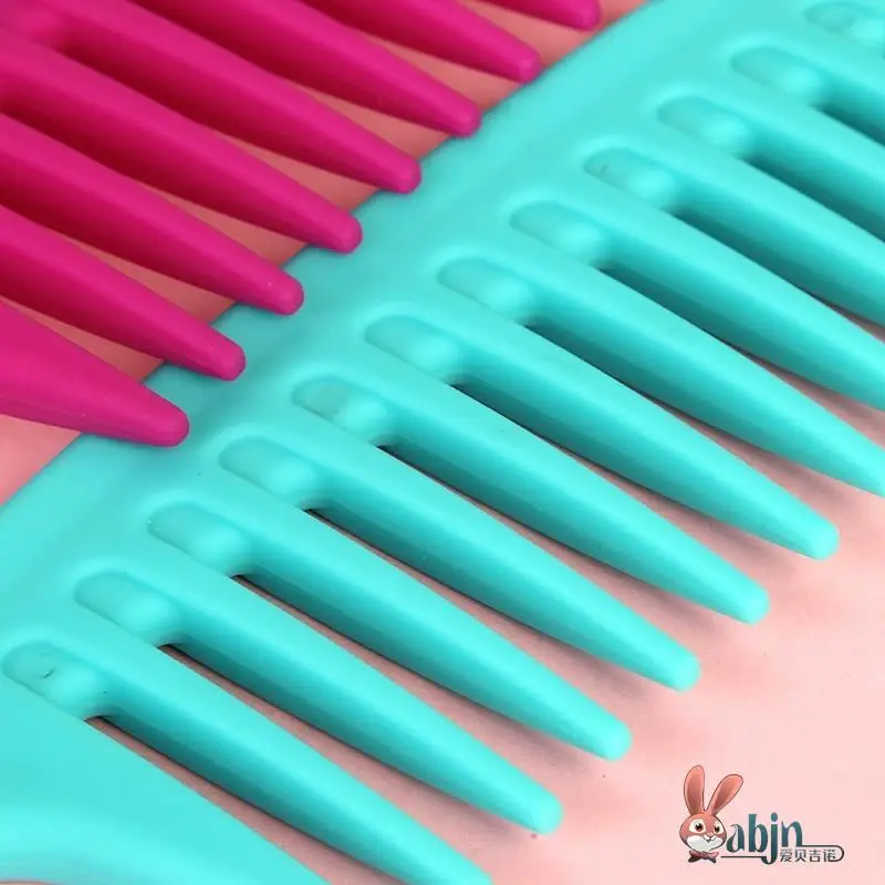 

Large Wide Tooth Plastic Comb Anti-Static Hair Sling Bru for Curly Hair Interior Cli Profional Hairdring Comb