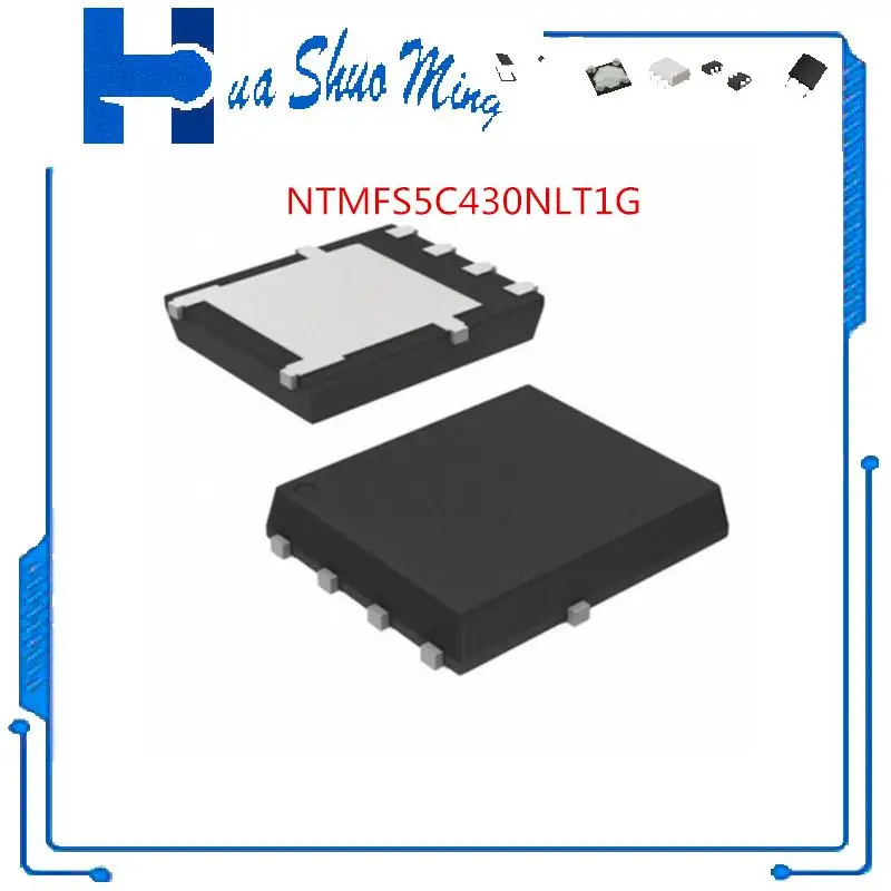 

10PCS/LOT MOSFET NTMFS5C430NLT1G 5C430L MOSFET N-CH 40V 200A SO8FL