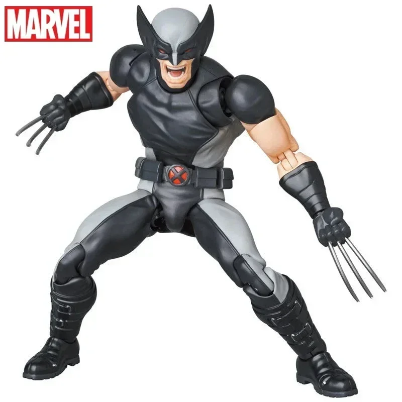 Genuine 15cm Marvel No.171 Mafex Wolverine X-Force Ver. Action Figures Collection Model Decor Adult Kid Toy Gift Birthday Gift