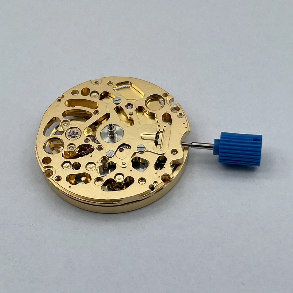 Genuine Gold NH71 NH71A Automatic Mechanical Movement Japan 24 Jewels High Accuracy Skeleton NH71 Mechanism Modification Parts