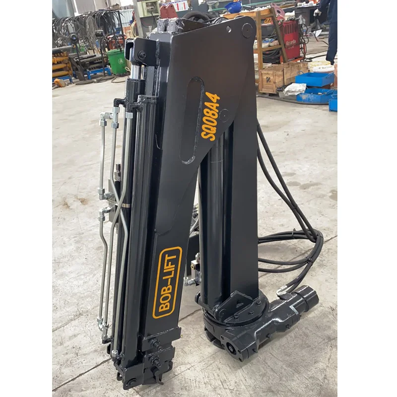 Small Portable 800kg Knuckle Boom Pick Up Lift Crane