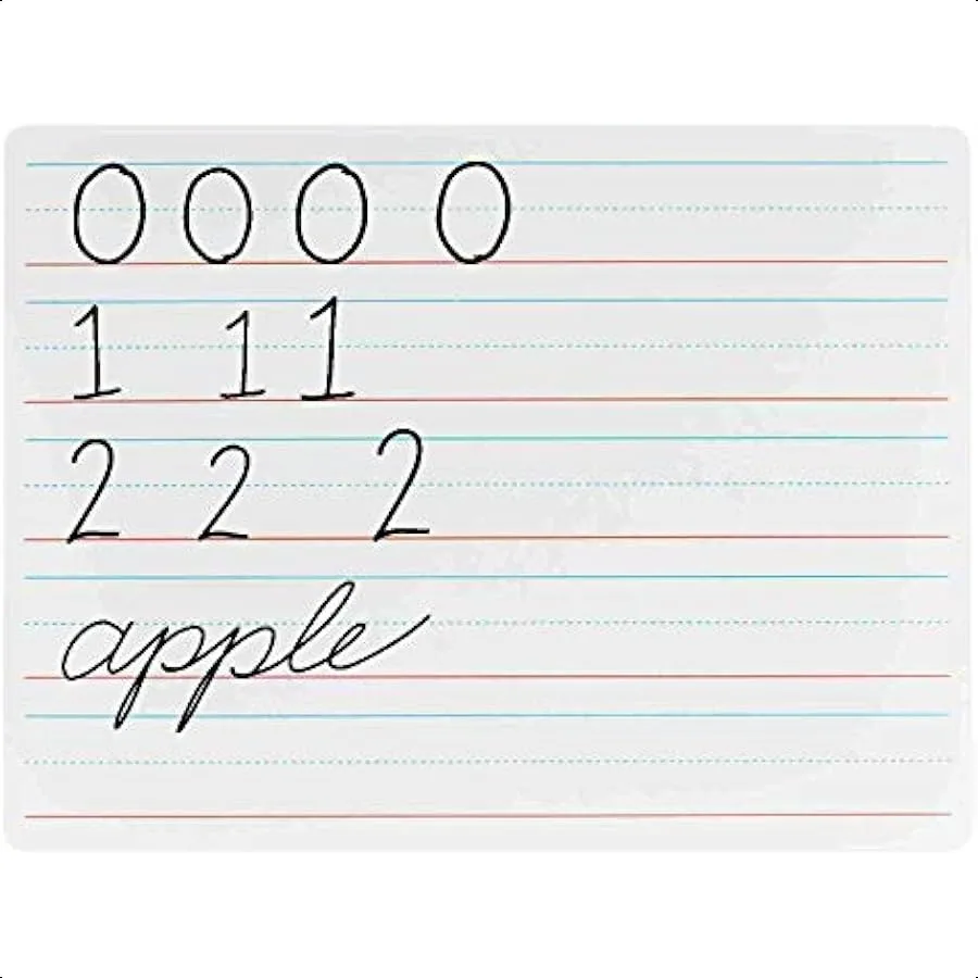 Tablice suchościeralne z liniami Zestaw 25 sztuk tablic z linią 9x12 Student Jednostronne poprawiające naukę w klasie z Por