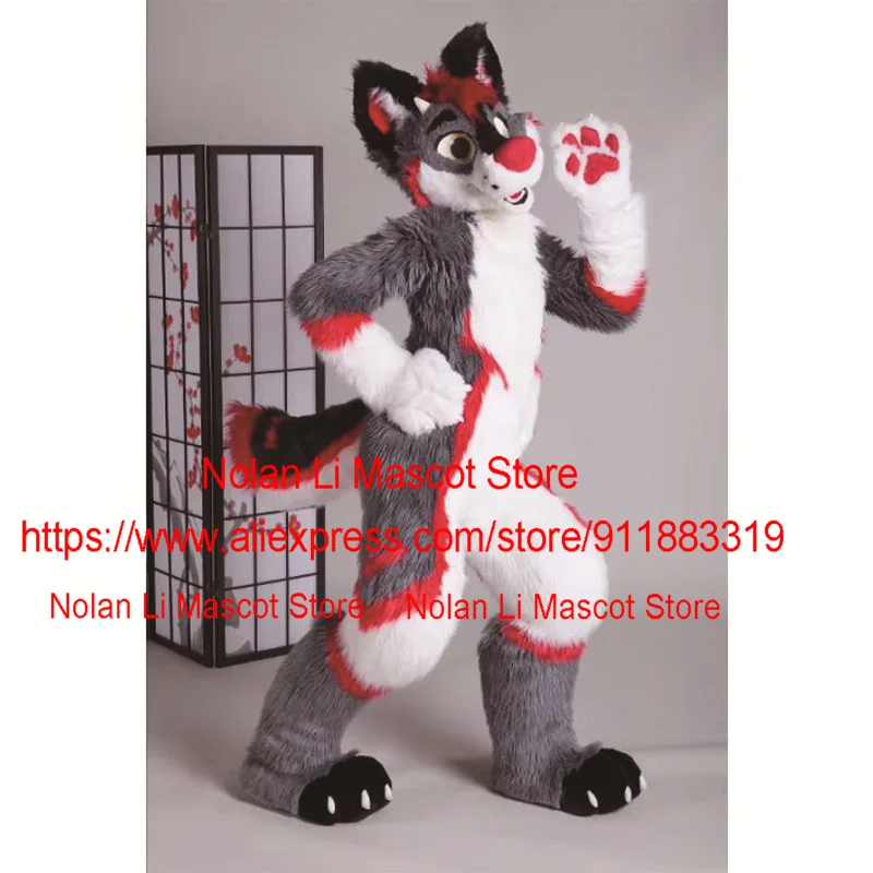 

New High-Quality Cute Plush Fox Wolf Mascot Role-Playing Party Decoration Movie Props Animal Games Holiday Gifts Adult Size 1360