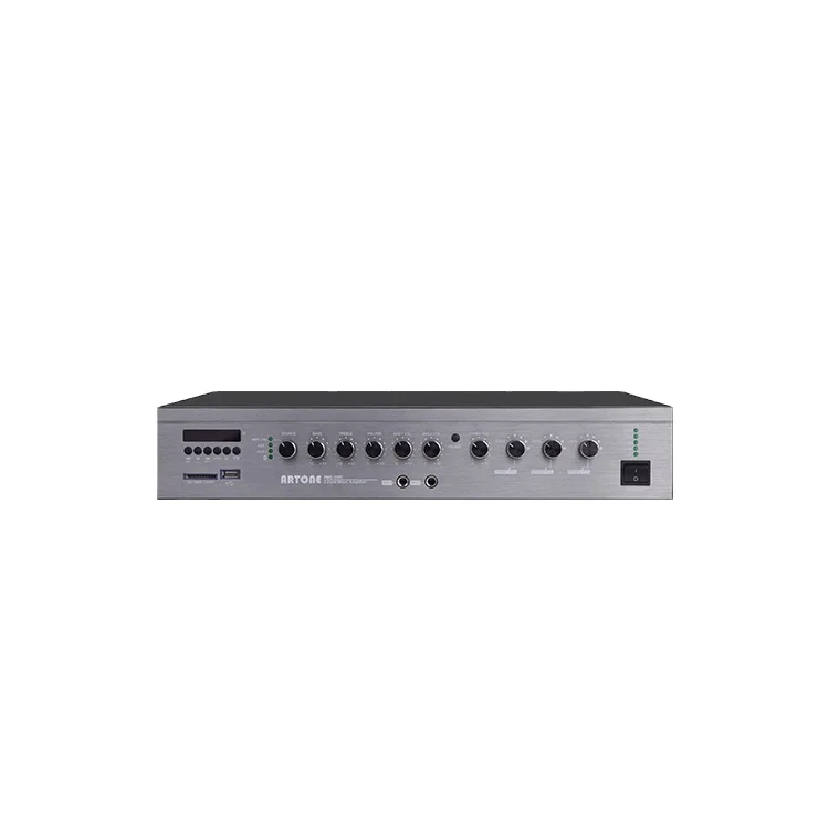 Professional PMS-3180 180w 3 Zone Mixer Amplifier With MP3/USB/SD/FM Tuner/Wireless BT5.0 Amplifier