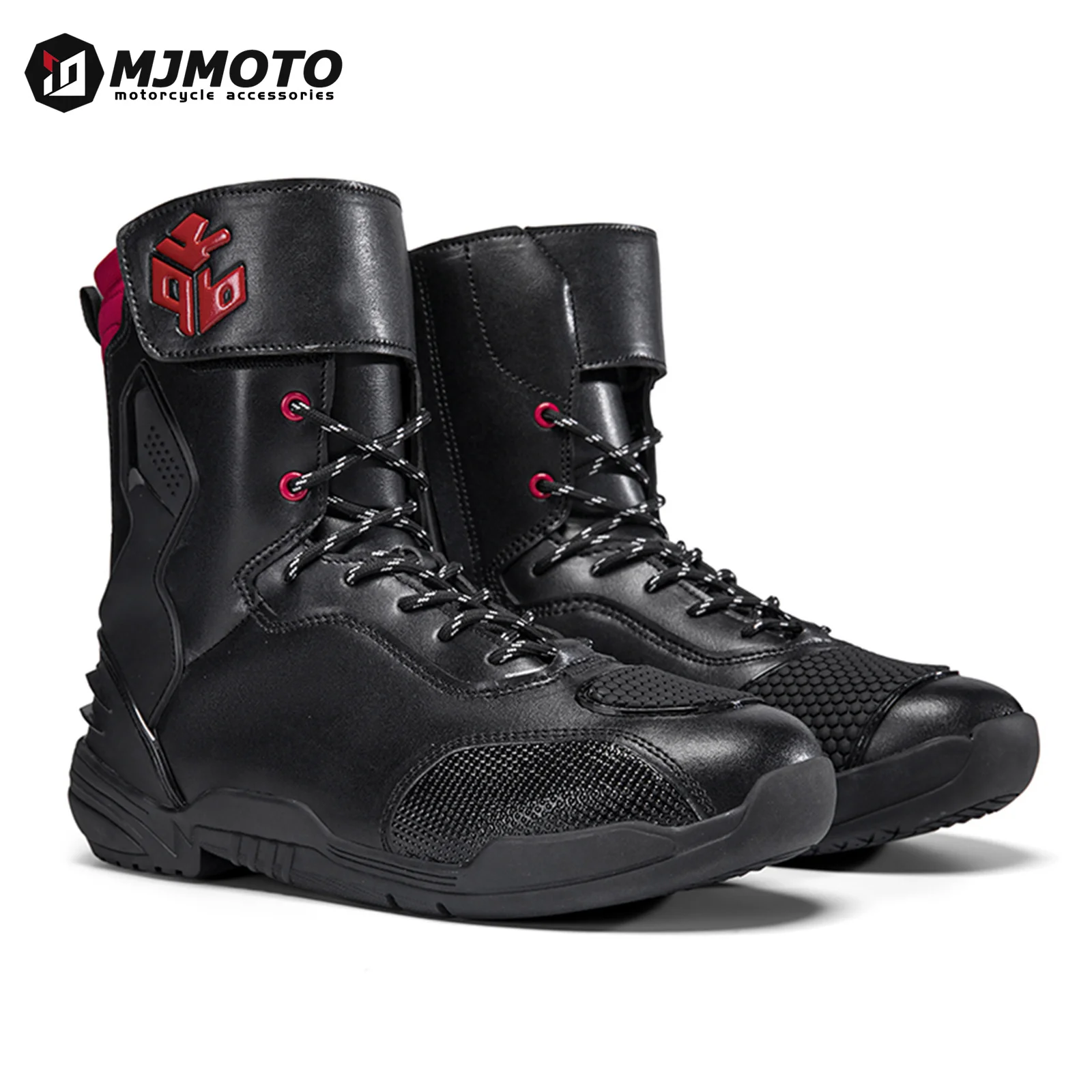 

Men's Motorcycle Riding Shoes Vamp Shifter Shield Gasket Motocross Shoes Shock-absorbing Motorbike Shoe Wear-resistant Anti-slip