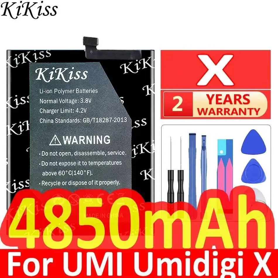 

Аккумулятор мобильного телефона для Umidigi Umi X 4850 мАч, хорошая низкотемпературная работа, надежная замена
