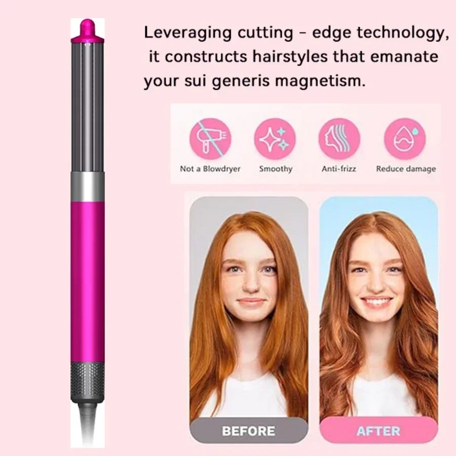 ماكينة تصفيف الشعر الاحترافية 6IN1 1300W متعددة الوظائف - جافة ومستقيمة وتجعيدها مع فرشاة، مثالية للاستخدام المنزلي في الصالونات