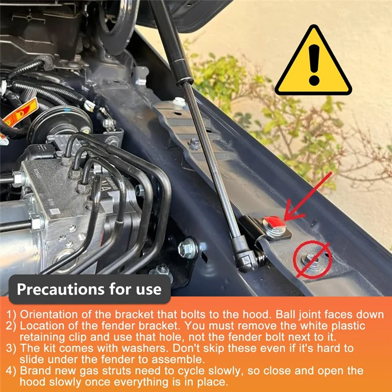 لتويوتا لاند كروزر برادو LC250 2024 2025 دعامات رفع غطاء المحرك الأمامي ، دعامات غطاء المحرك والصدمات والمخمدات الربيع