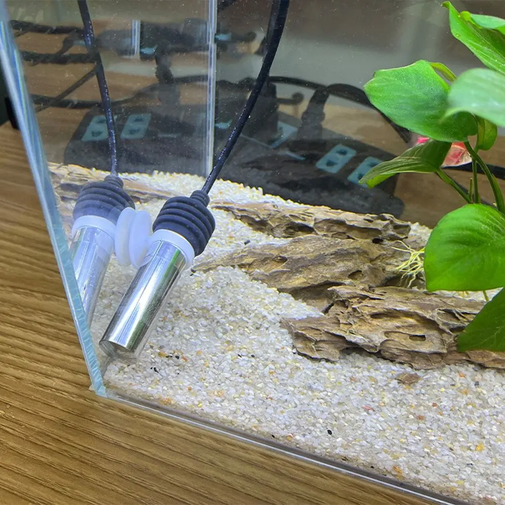 17-34 ° C Riscaldatore sommergibile per acquario Display digitale 25W-75W Termostato per acquario Controllo della temperatura regolabile Riscaldatore per acquario