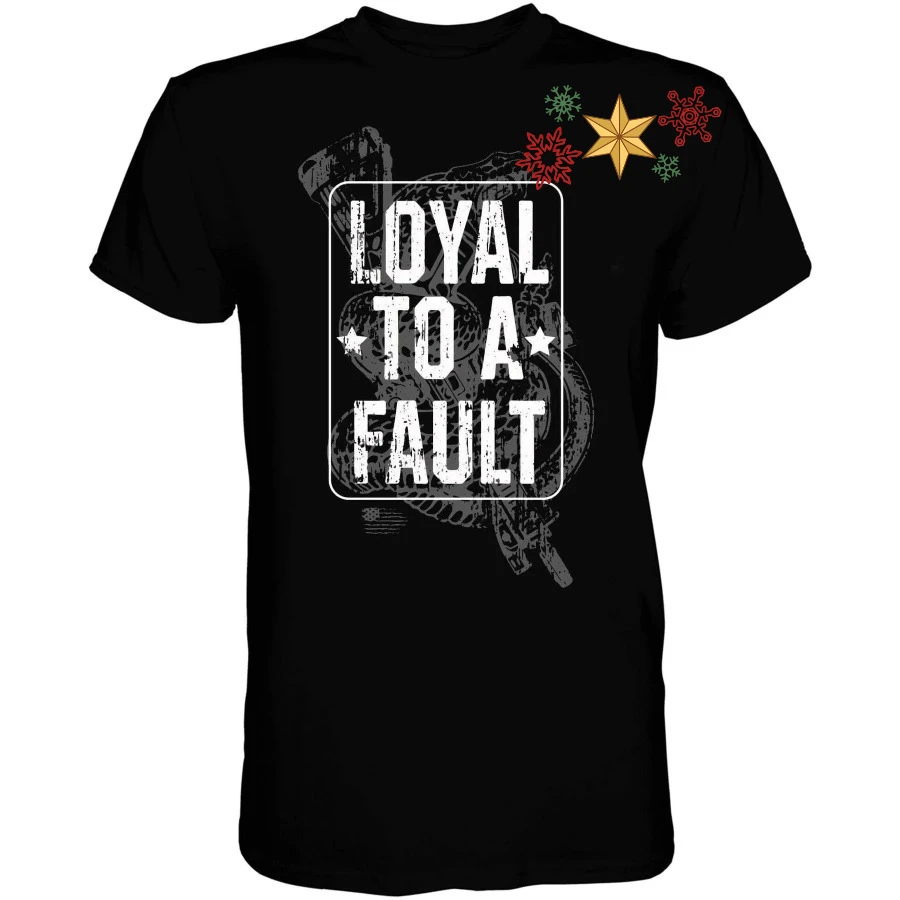 Loyal To A Fault. Cool Snake with AR-15 Rifle T-Shirt New 100% Cotton O-Neck Summer Short Sleeve Casual Mens T-shirt Size S-3XL