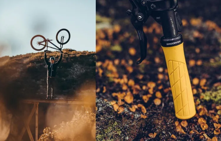 ERGON Fahrradgriffe aus Gummi, MTB-Griffe mit Klemmhalterung, Ergonomisch, Rutschfest, Stoßdämpfend, Lock-On-Enden, Mountainbike-Griffe – Detail 33