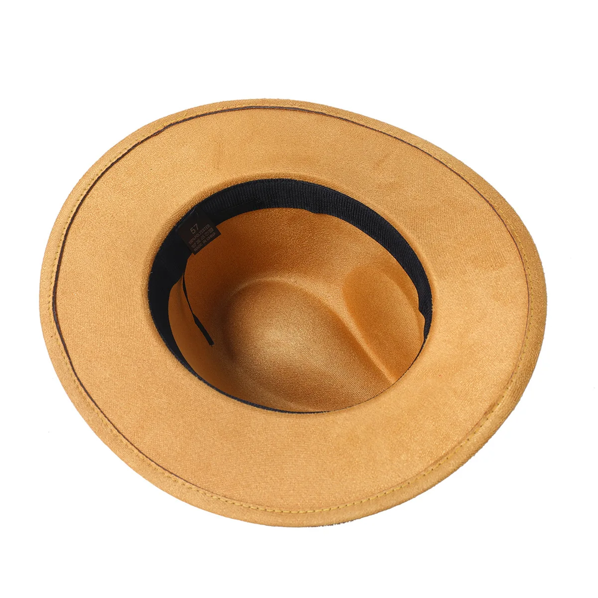 Blauer 7 cm großer Wildlederhut, Fedoras, mehrfarbig, Damenhut, Herren-Panamahut, geeignet für alle Militärfarben, Fedora-Hutшапка Turismo – Detail 1
