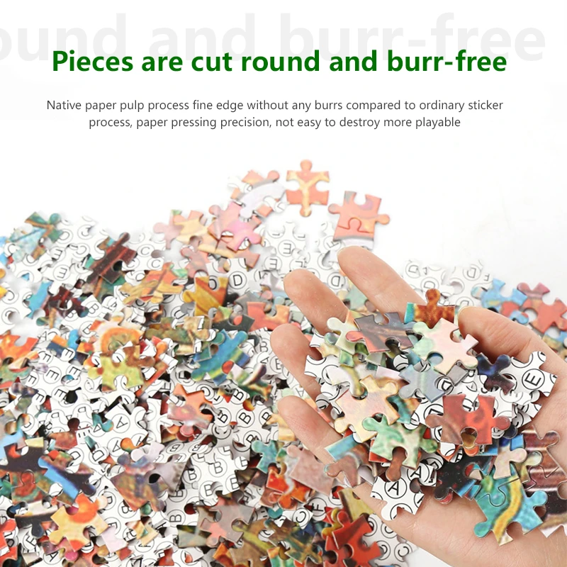 Adult 1000pcs Puzzle Go Fishing High Difficulty Decompression Girl Educational Toys Birthday Present Board Games