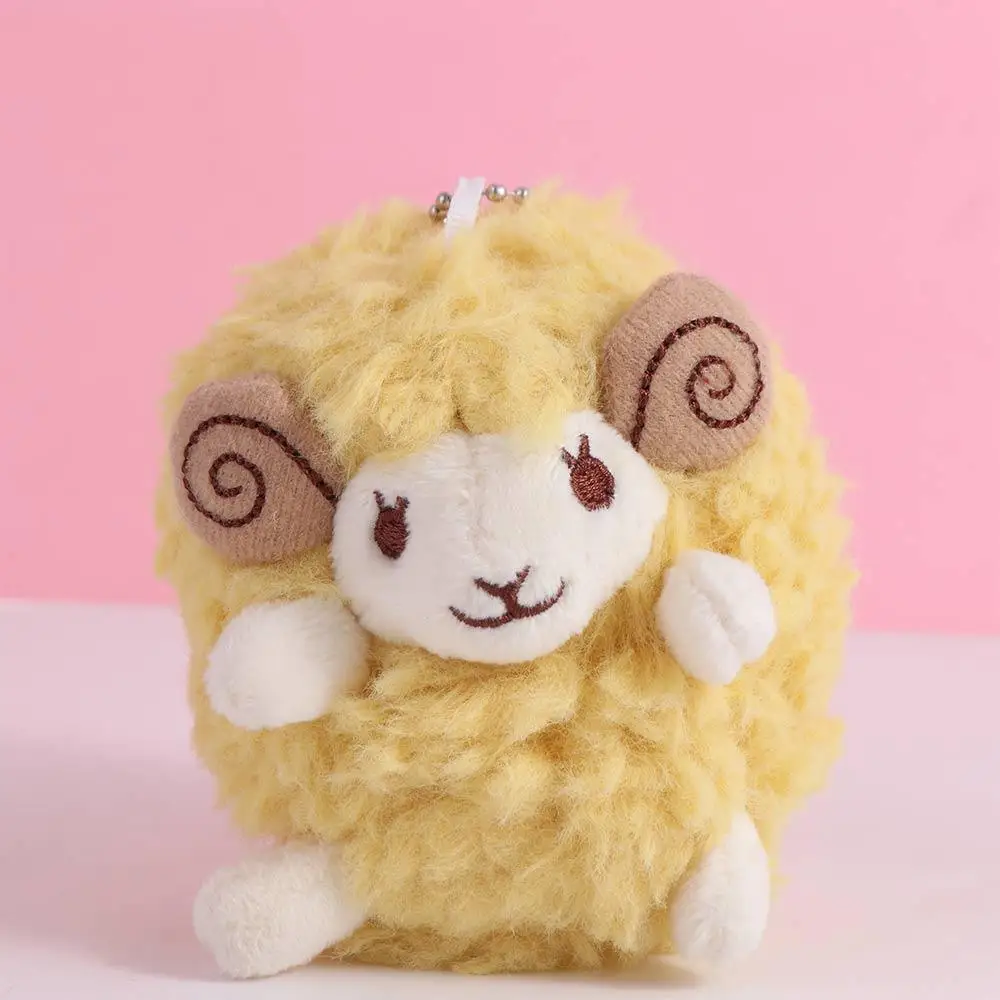 Cartoon Anime Mini Sheep Plush Keychain Lamb Stuffed Sheep Plush Pendant Mini Sheep Soft Soft Lamb Doll Ornament Decoration