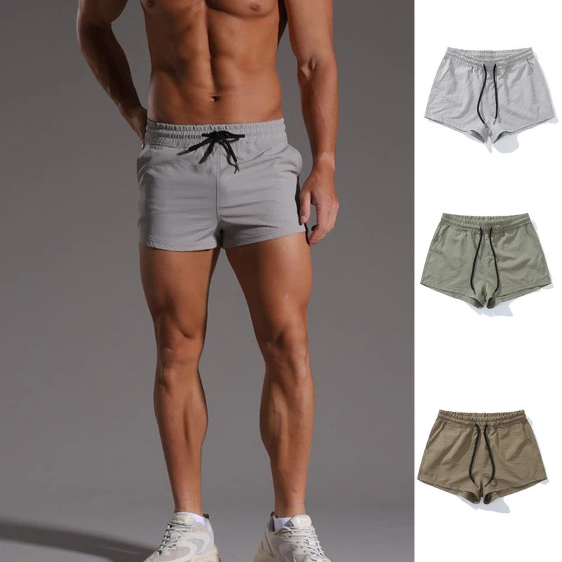 

Мужские спортивные шорты Qui Dry Spor Color Ultra: повседневные, для фитнеса, пляжные, не мнущиеся, с защитой от старения, прямого кроя