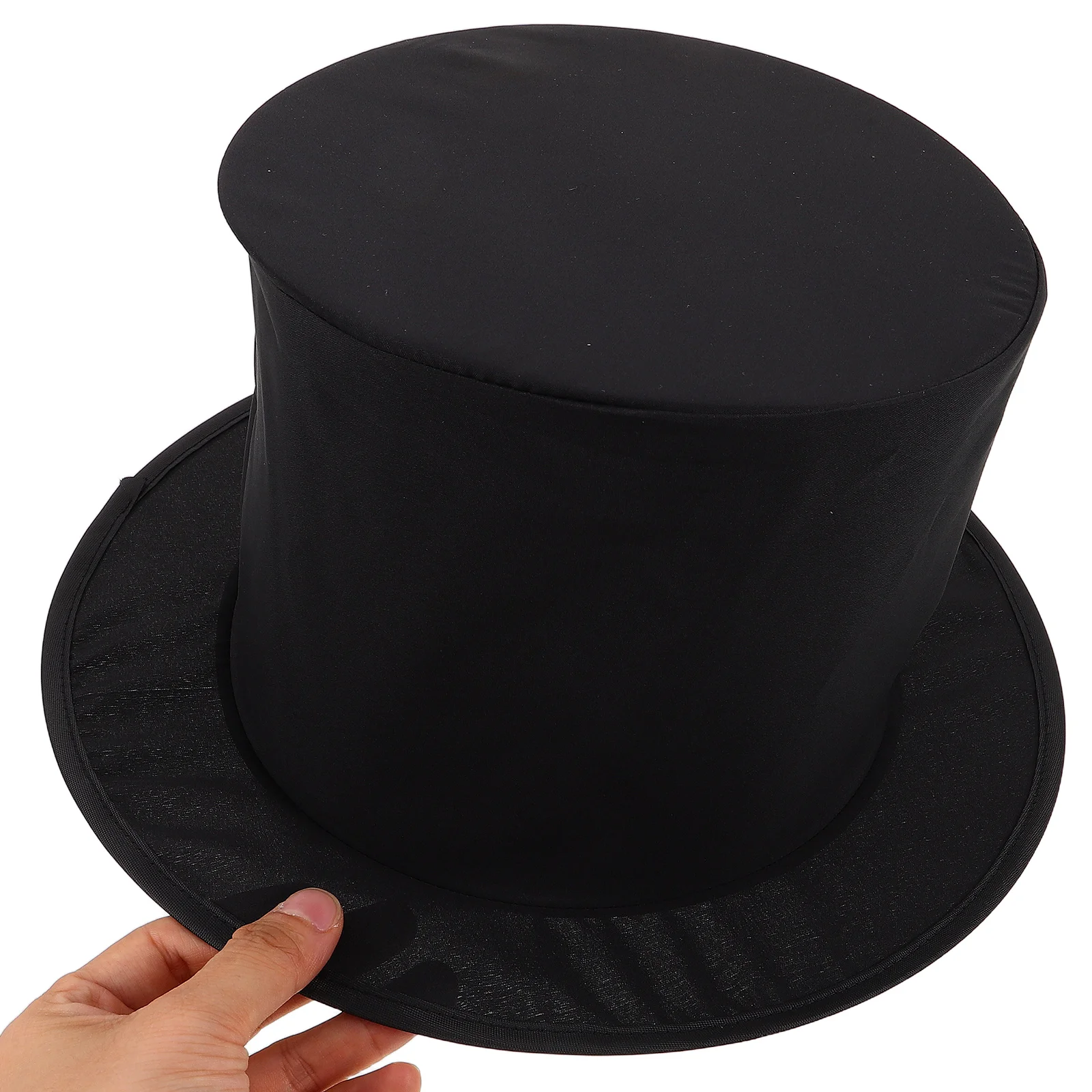

2pcs Collapsible Magician Costume Hats Accessory For Carnival Masquerade Christmas Stage Props Unisex Adult Top
