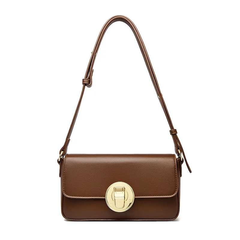 Fashion Flap Crossbody Bags for Women Shoulder Bags PU Leather Lady Messenger Bag Small Bolsas for Daily Shopping, Work Commute