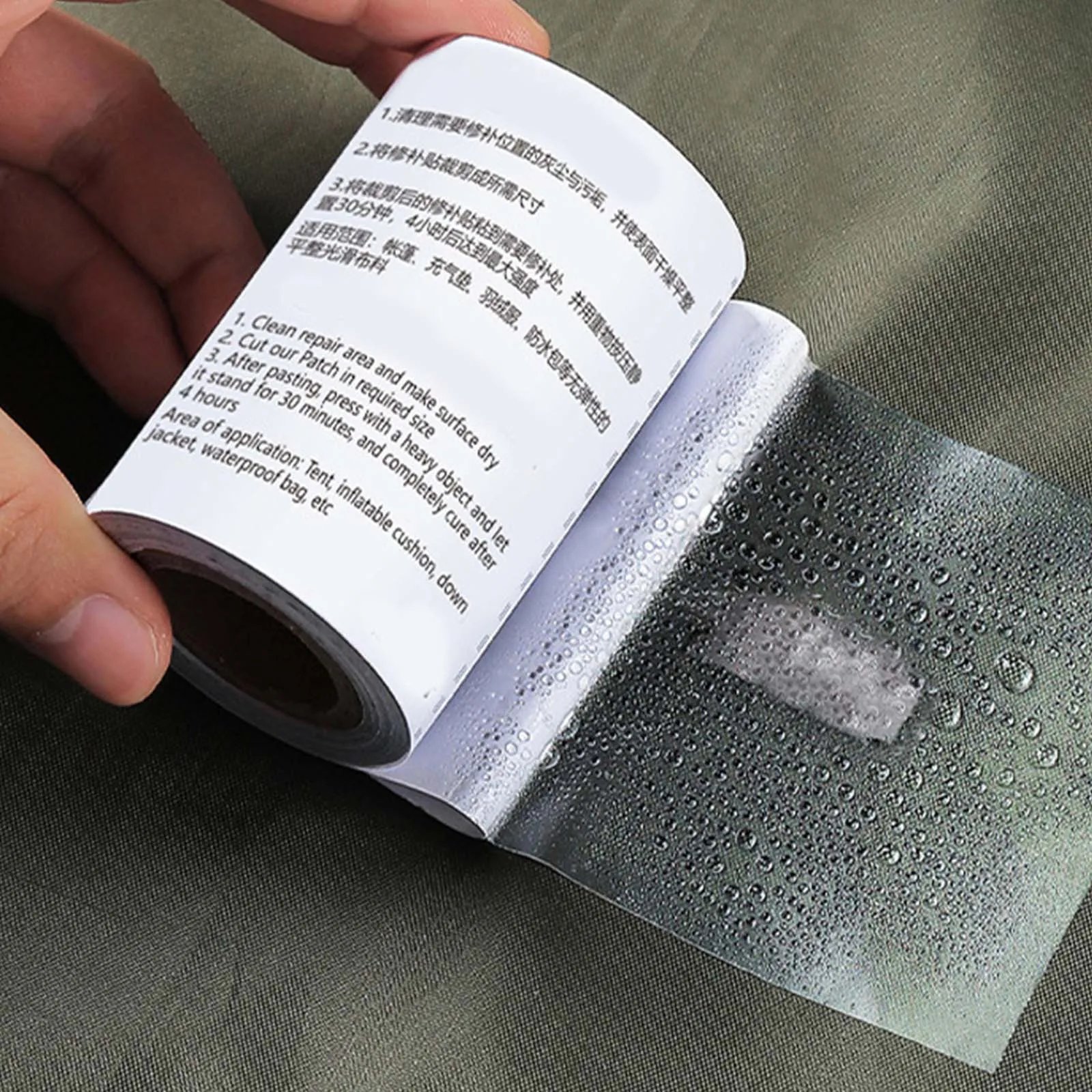 1롤 인플레이터블 수영 링 수리 패치 TPU 방수 패치 키트 보트 래프트 카약 에어 매트리스 텐트 물에 튼튼한 투명