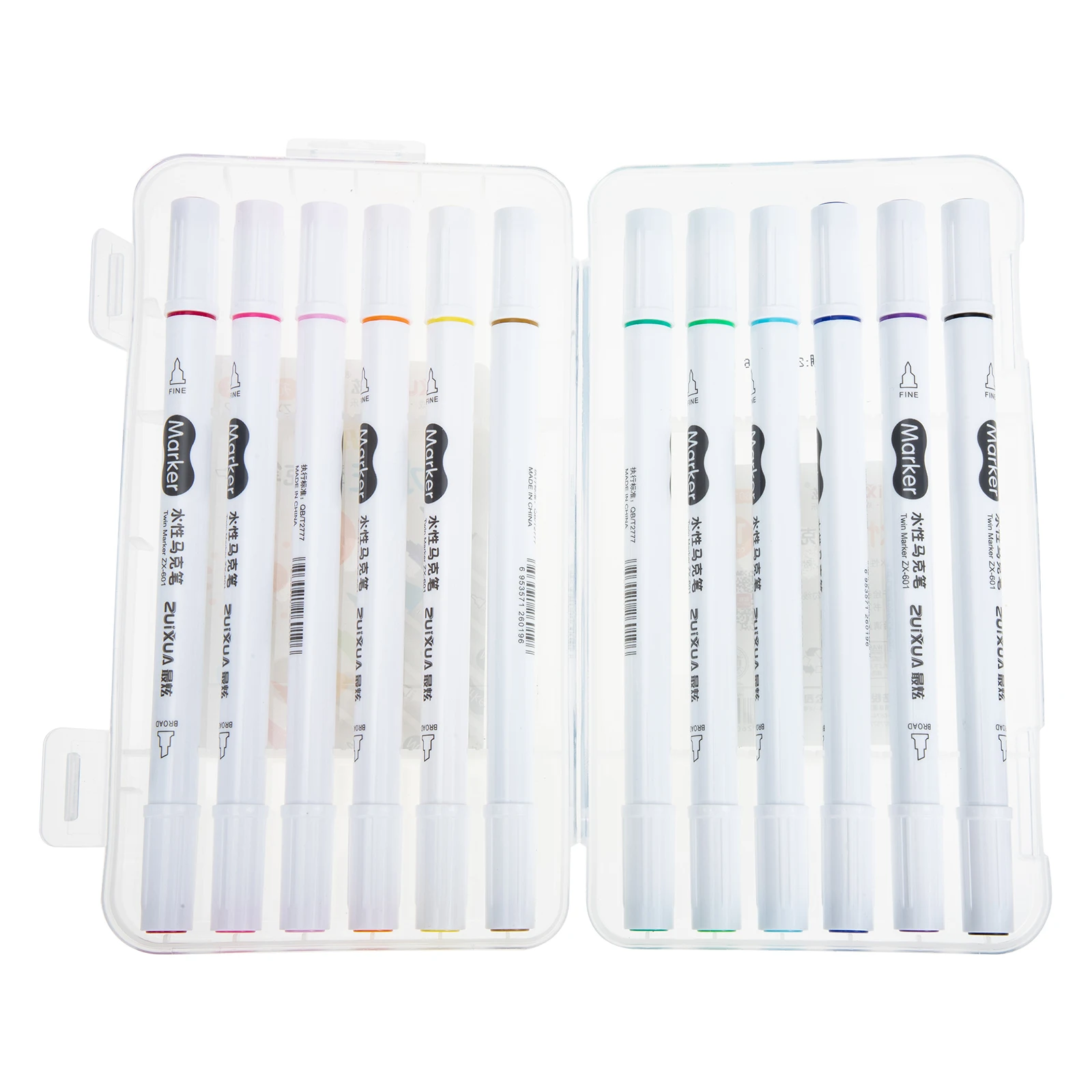 

Double Head Marker Pens Acrylic Paint Pens Markers Plastic Scrapbooking Drawing Painting Kids Adults Multifunctional Durable