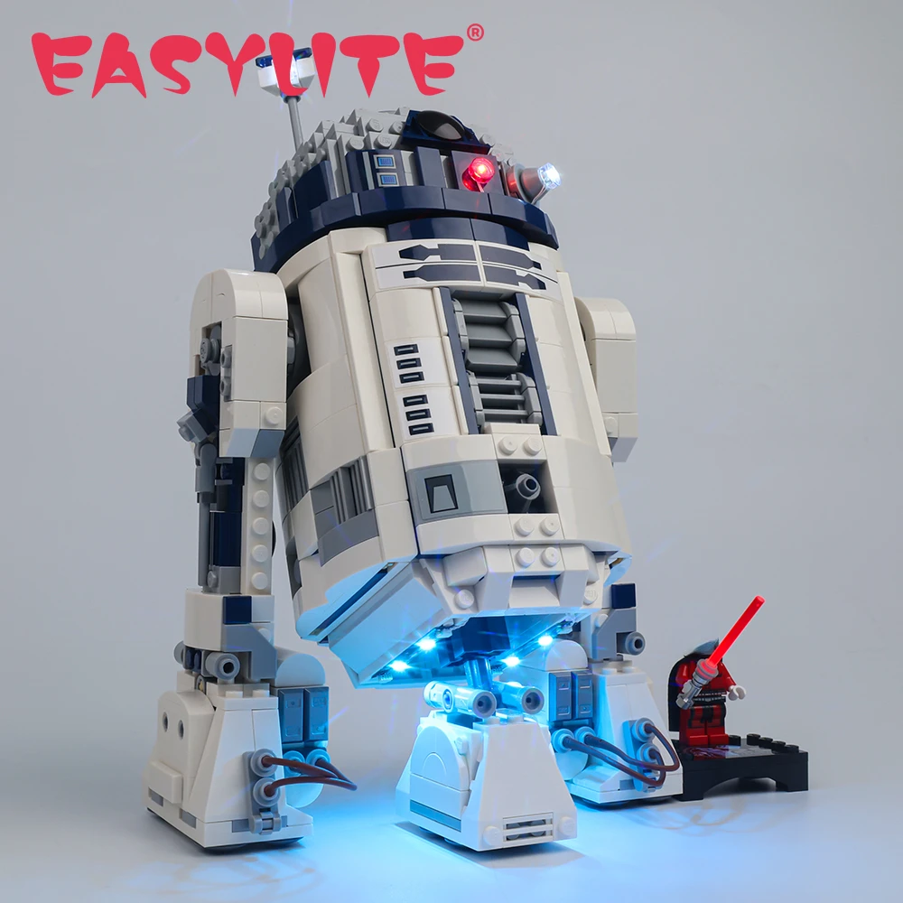 

EASYLITE LED Lighting Kit for R2-D2 75379 Robot Building Blocks Collectible Not Include Bricks Only Light Kit