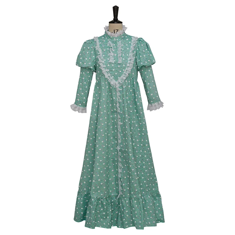 

The Exorcist Regan Cosplay Costume Horror Girls Green Floral Dress Halloween Carnival Outfit