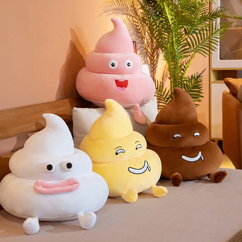 

Nice 25cm/35/45CM Funny Poop Plushie Toys Simulation faeces Pillow Stuffed Soft Creative Sofa Cushion Interesting Birthday Gifts