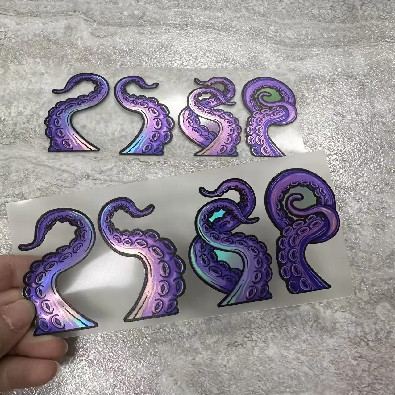 1pc Cthulhu Tentacle Decal, Scratch-Resistant and Waterproof, Suitable for Laptop, Phone Case, Mug, Car Body Decoration,