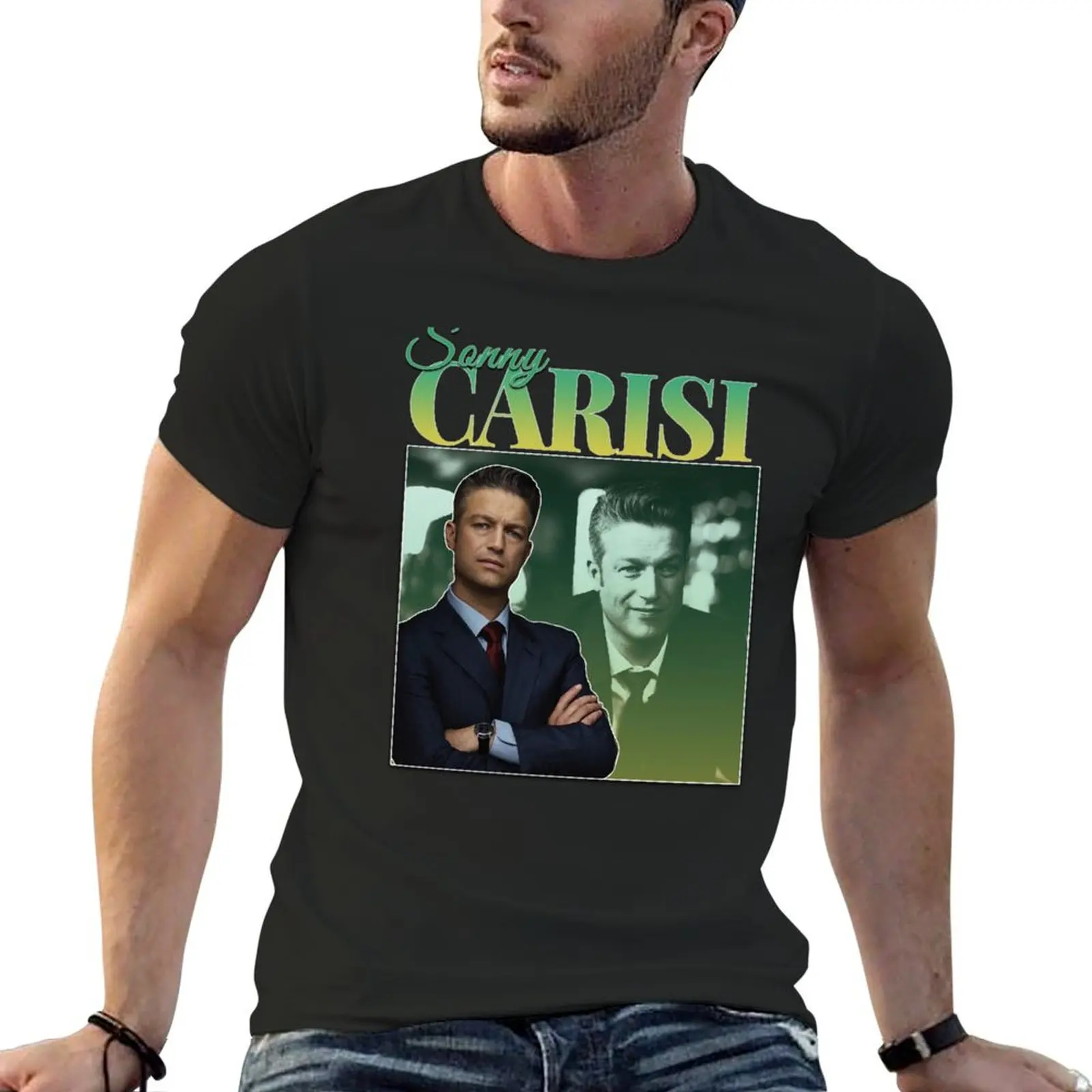 Sonny Carisi 90s Inspired Vintage Homage T-shirt anime clothes Blouse men clothes