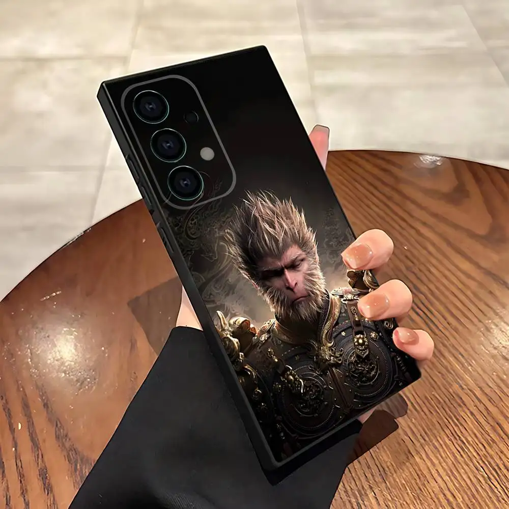 Game Black Myth W-Wukong Phone Case For Samsung S25,S24,S21,S22,S23,S30,Ultra,S20,Plus,Fe,Lite,5G Black Cover