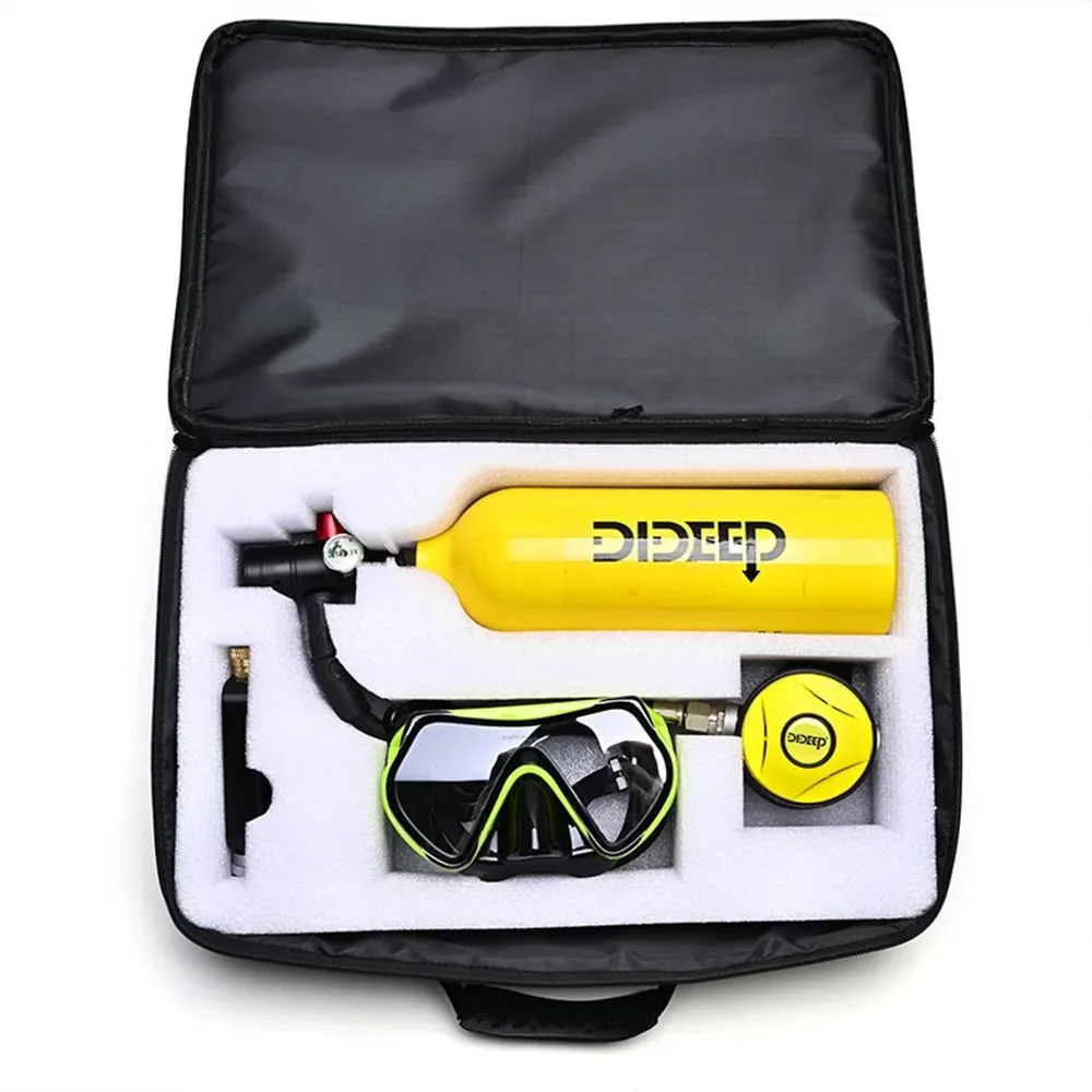 DIDEEP X4000Pro 1L Scuba Diving Tank Oxygen Diving Cylinder Equipment Air Cylinder Underwater Diving Set