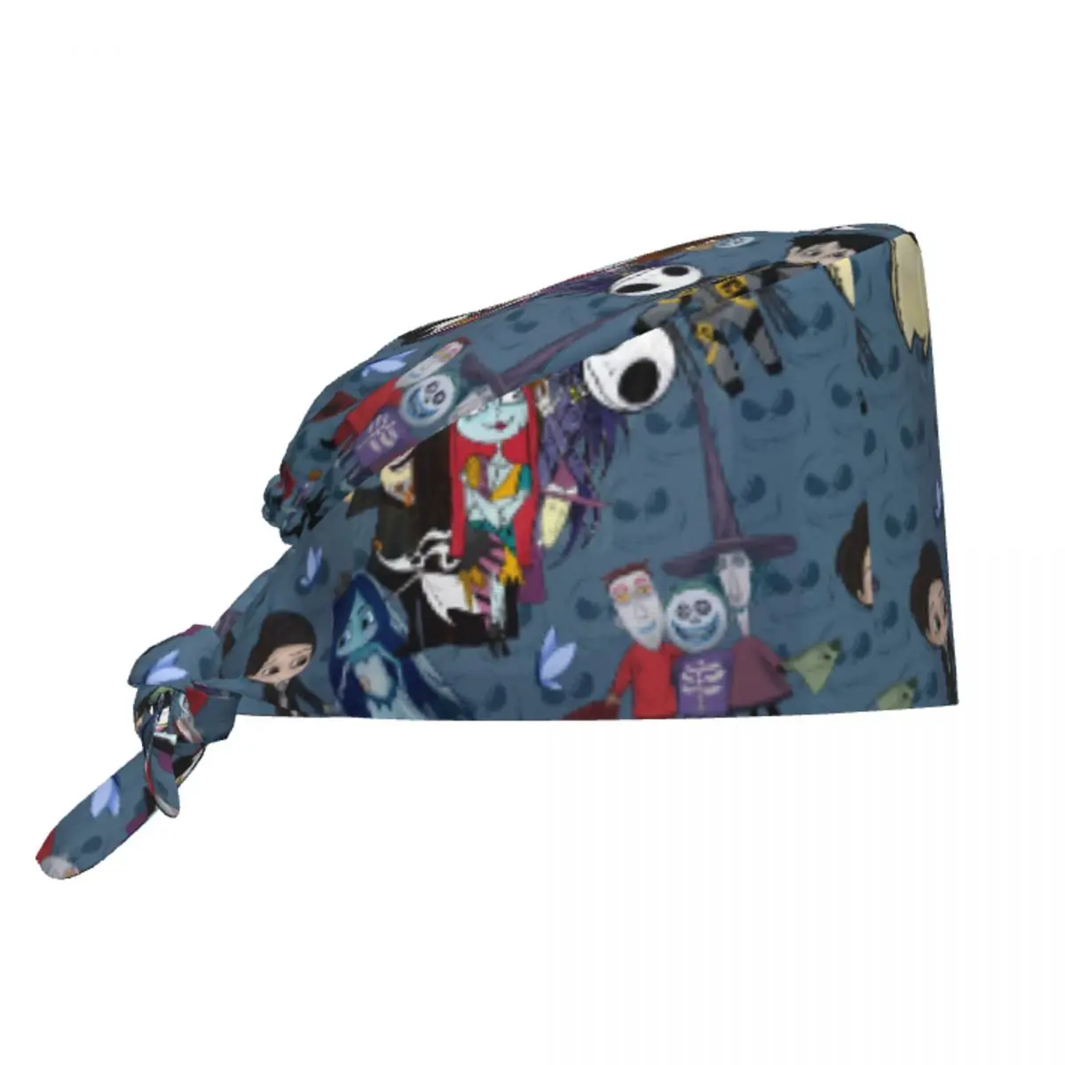 Gorro personalizado para personal médico Jack Skellington, gorro para mujer y hombre, pesadilla antes de Navidad, gorro de Chef, gorros exfoliantes